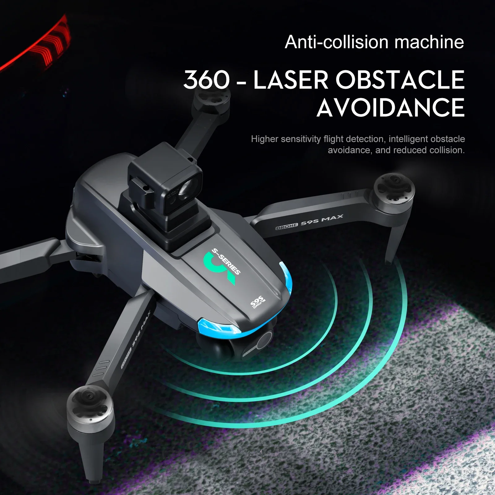 جديد S9S ماكس طائرة صغيرة بدون - مراجعة Drone Gimbal Brushless وسعره