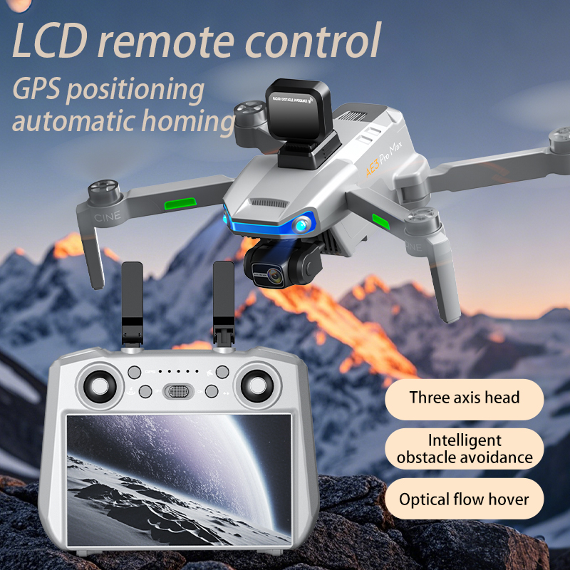 AE3 PRO Max جديد LCD SC نظام ت - مراجعة Drone Gimbal Brushless وسعره