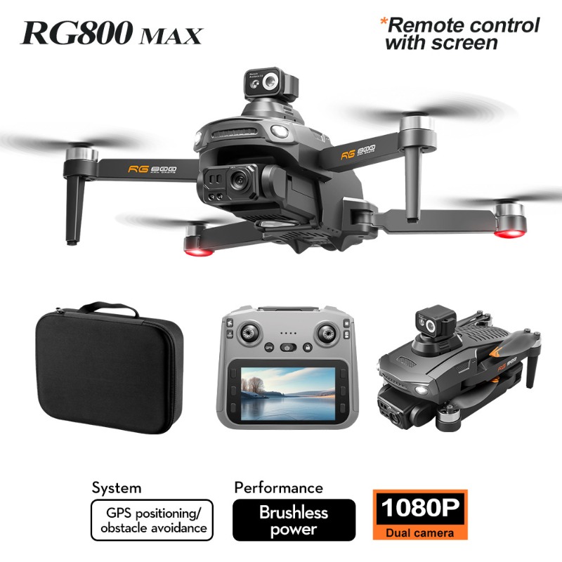 طائرة بدون طيار RG800 MAX جديد - مراجعة Drone Gimbal Brushless وسعره