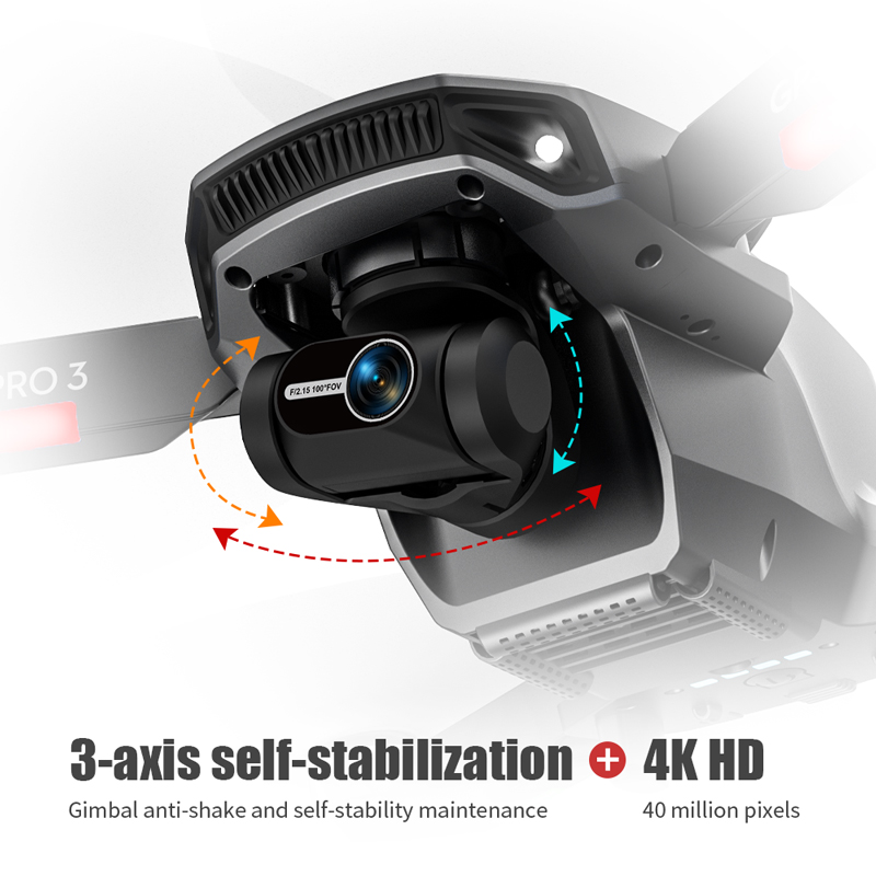 L106 Pro 3 طائرة بدون طيار 5G  - مراجعة Drone Gimbal Brushless وسعره