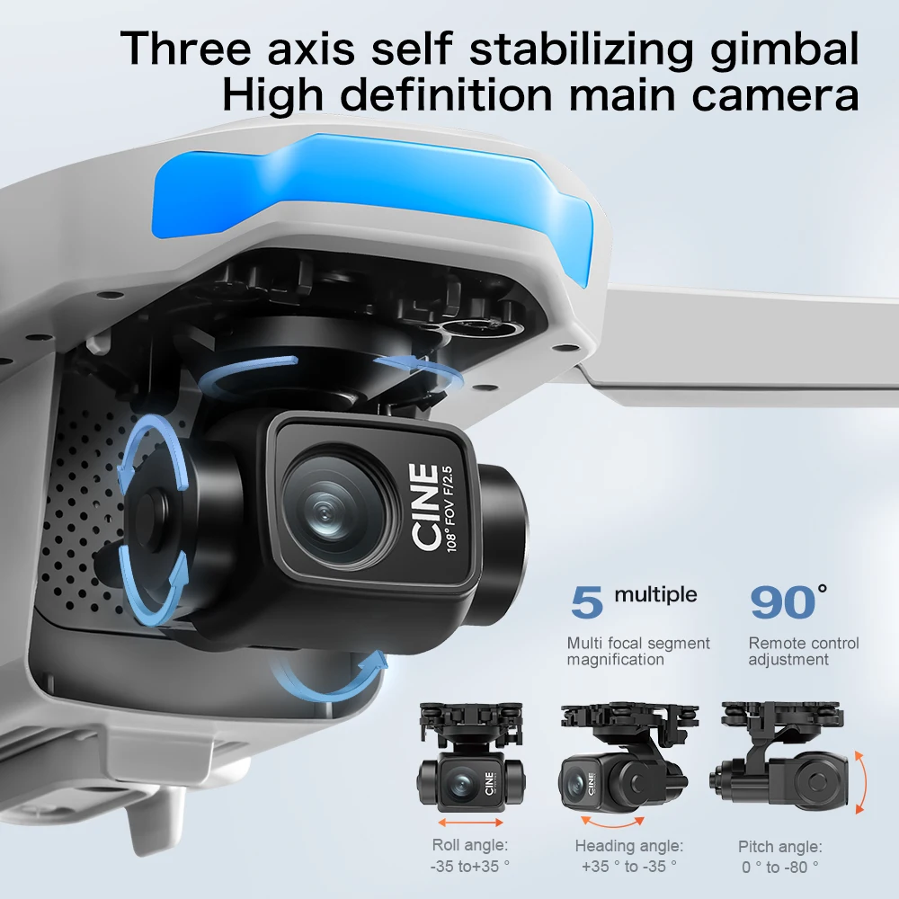 عرض مميز: طائرة S-X1 MAX GPS ب - مراجعة Drone Gimbal 3 Axis وسعره